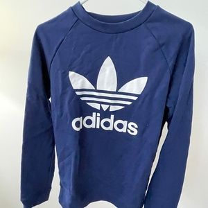 Adidas sweatshirt navy blue